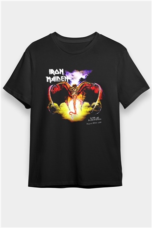 Iron Maiden Siyah Unisex Tişört T-Shirt - TişörtFabrikası