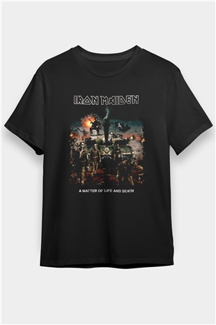 Iron Maiden Siyah Unisex Tişört T-Shirt - TişörtFabrikası