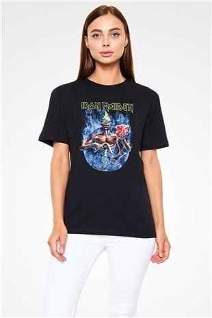 Iron Maiden Siyah Unisex Tişört T-Shirt - TişörtFabrikası