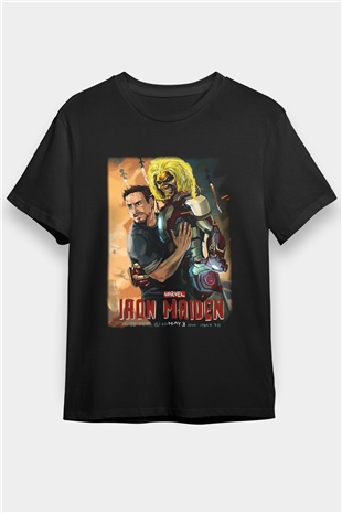 Iron Maiden Siyah Unisex Tişört T-Shirt - TişörtFabrikası