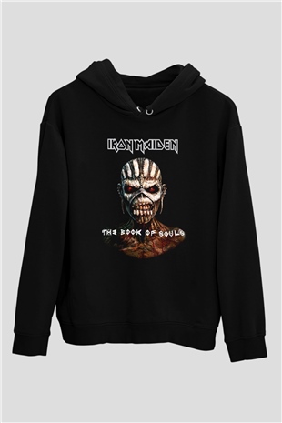 Iron Maiden The Book of Souls Siyah Unisex Kapüşonlu Sweatshirt