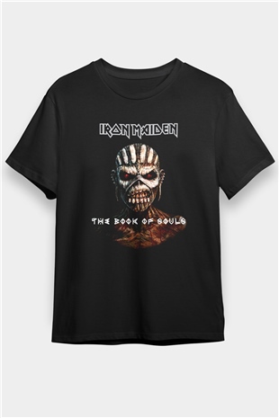 Iron Maiden The Book of Souls Siyah Unisex Tişört T-Shirt - TişörtFabrikası