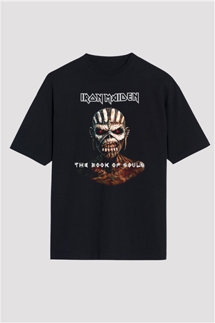 Iron Maiden The Book of Souls Siyah Oversize Tişört Oversize T-shirt - TişörtFabrikası