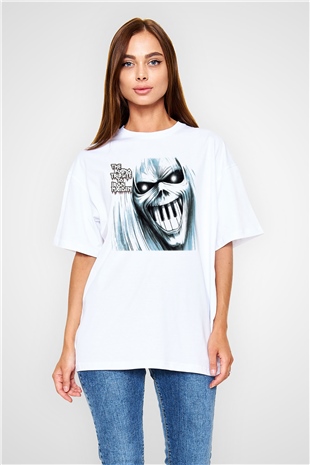 Iron Maiden The Tribute To İron Maiden Beyaz Unisex Oversize Tişört T-Shirt
