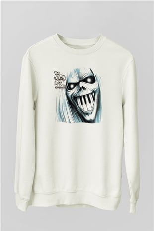 Iron Maiden The Tribute To İron Maiden Beyaz Unisex Sweatshirt