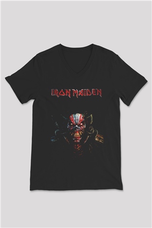 Iron Maiden Wildest Dreams Siyah Unisex V Yaka Tişört