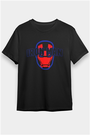 Iron Man Siyah Unisex Tişört T-Shirt