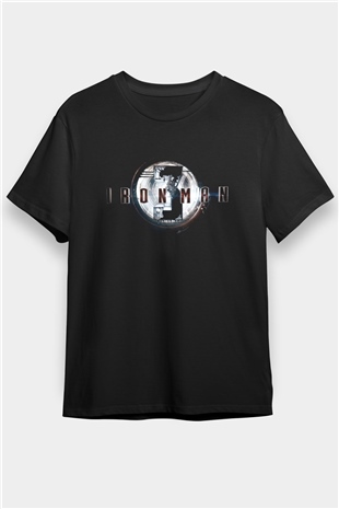 Iron Man Siyah Unisex Tişört T-Shirt