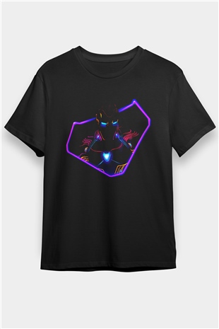 Iron Man Siyah Unisex Tişört T-Shirt