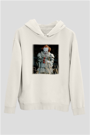 It Beyaz Unisex Hoodie