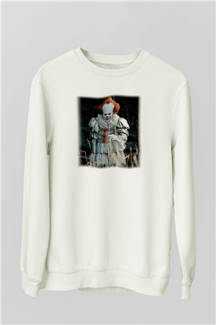 It Beyaz Unisex Sweatshirt