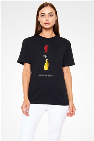 It Siyah Unisex Tişört T-Shirt