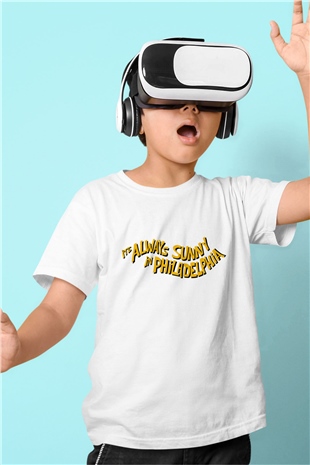 Its Always Sunny in Philadelphia Baskılı Beyaz Unisex Çocuk Tişört