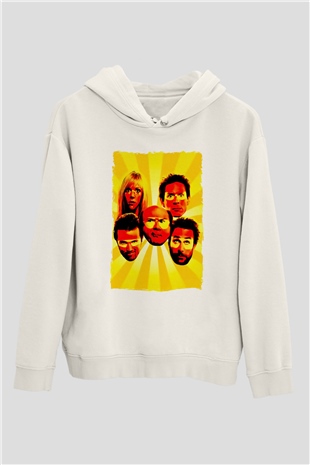Its Always Sunny in Philadelphia Beyaz Unisex Hoodie