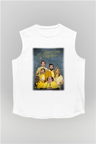Its Always Sunny in Philadelphia Beyaz Unisex Kolsuz Tişört