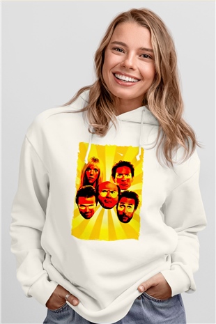 Its Always Sunny in Philadelphia Beyaz Unisex Hoodie