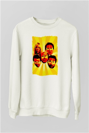 Its Always Sunny in Philadelphia Beyaz Unisex Sweatshirt