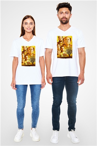 Its Always Sunny in Philadelphia Beyaz Unisex V Yaka Tişört