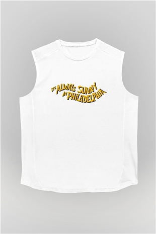 Its Always Sunny in Philadelphia Beyaz Unisex Kolsuz Tişört
