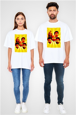 Its Always Sunny in Philadelphia Beyaz Oversize Tişört Oversize T-shirt