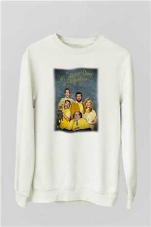 Its Always Sunny in Philadelphia Beyaz Unisex Sweatshirt
