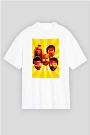 Its Always Sunny in Philadelphia Beyaz Oversize Tişört Oversize T-shirt