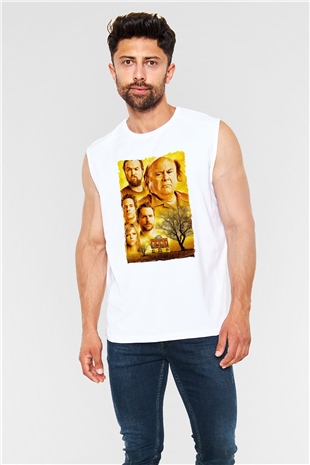 Its Always Sunny in Philadelphia Beyaz Unisex Kolsuz Tişört