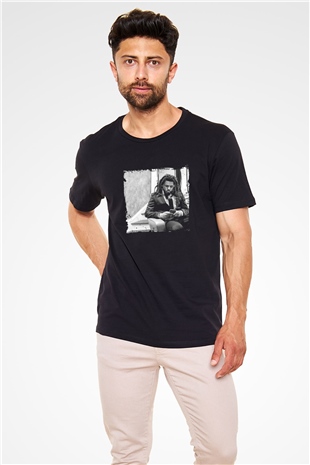 J. Cole Baskılı Unisex Siyah Tişört