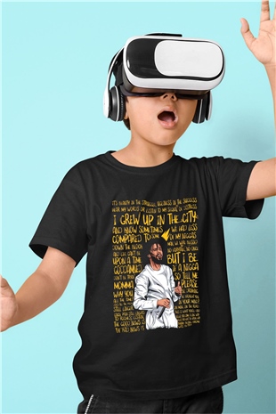 J. Cole Siyah Unisex Çocuk Tişört