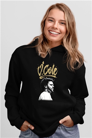 J. Cole Siyah Unisex Hoodie