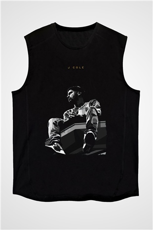 J. Cole Siyah Unisex Kolsuz Tişört