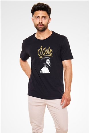 J. Cole Siyah Unisex Tişört T-Shirt - TişörtFabrikası