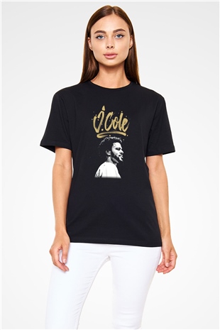 J. Cole Siyah Unisex Tişört T-Shirt - TişörtFabrikası