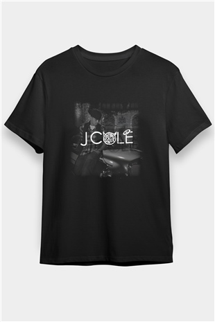 J. Cole Siyah Unisex Tişört T-Shirt - TişörtFabrikası
