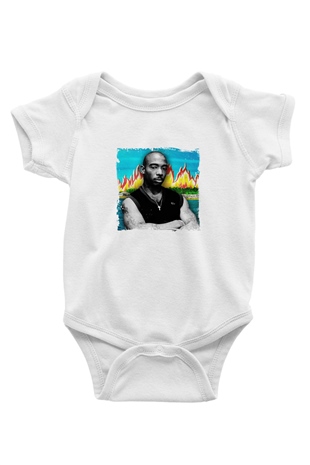 Ja Rule Baskılı Unisex Beyaz Bebek Body - Zıbın