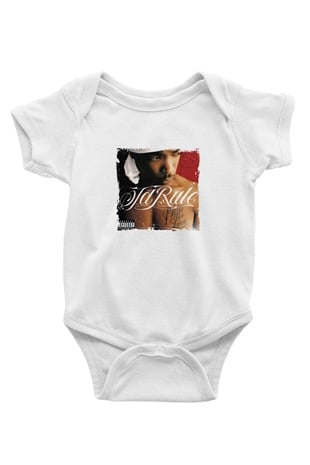 Ja Rule Baskılı Unisex Beyaz Bebek Body - Zıbın