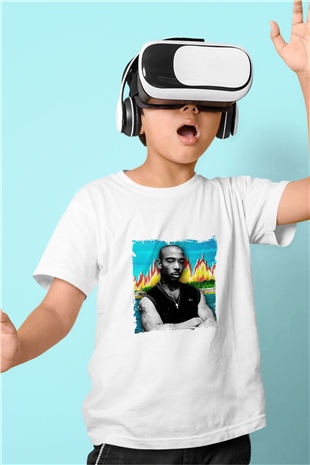 Ja Rule Baskılı Unisex Beyaz Çocuk Tişört