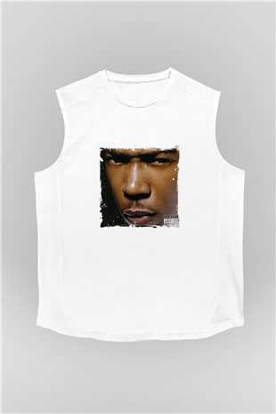 Ja Rule Baskılı Unisex Beyaz Kolsuz Tişört