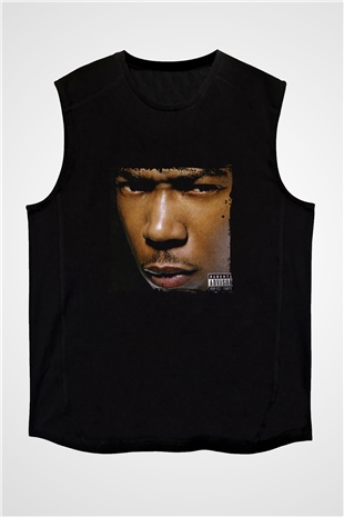 Ja Rule Baskılı Unisex Siyah Kolsuz Tişört