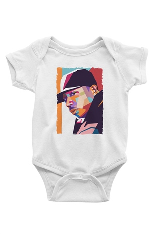 Ja Rule Beyaz Bebek Body - Zıbın