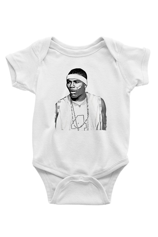 Ja Rule Beyaz Bebek Body - Zıbın