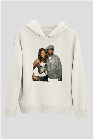 Ja Rule Beyaz Unisex Kapüşonlu Sweatshirt