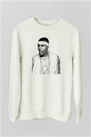 Ja Rule Beyaz Unisex Sweatshirt
