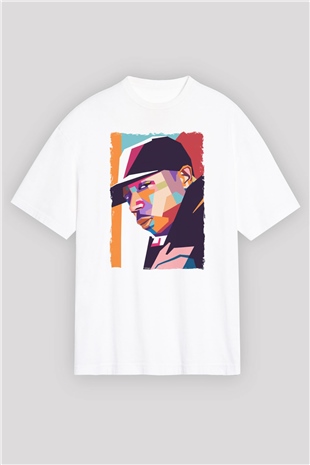 Ja Rule Beyaz Oversize Tişört Oversize T-shirt - TişörtFabrikası