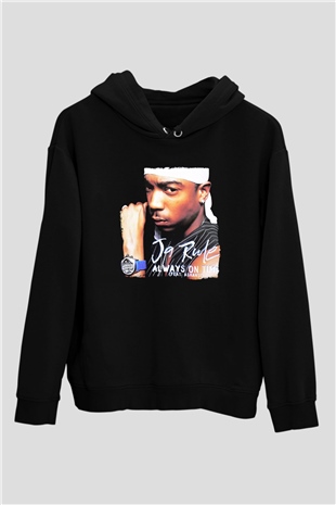 Ja Rule Siyah Unisex Kapüşonlu Sweatshirt