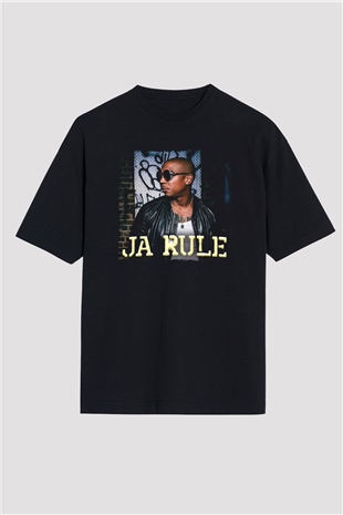 Ja Rule Siyah Oversize Tişört Oversize T-shirt - TişörtFabrikası