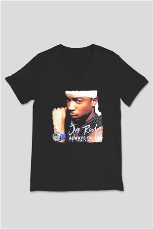 Ja Rule Siyah Unisex V Yaka Tişört