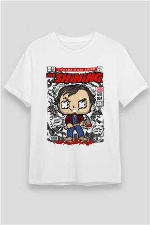 Jack Torrance The Shining Baskılı Unisex Beyaz Tişört