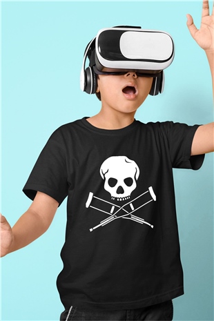 Jackass Baskılı Siyah Unisex Çocuk Tişört