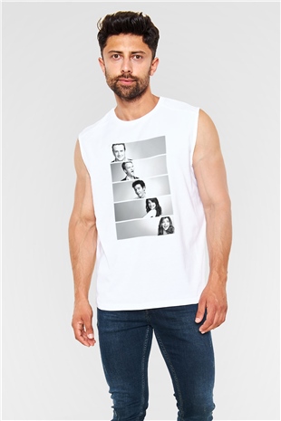 Jackass Beyaz Unisex Kolsuz Tişört